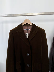 Jil Sander velvet coat