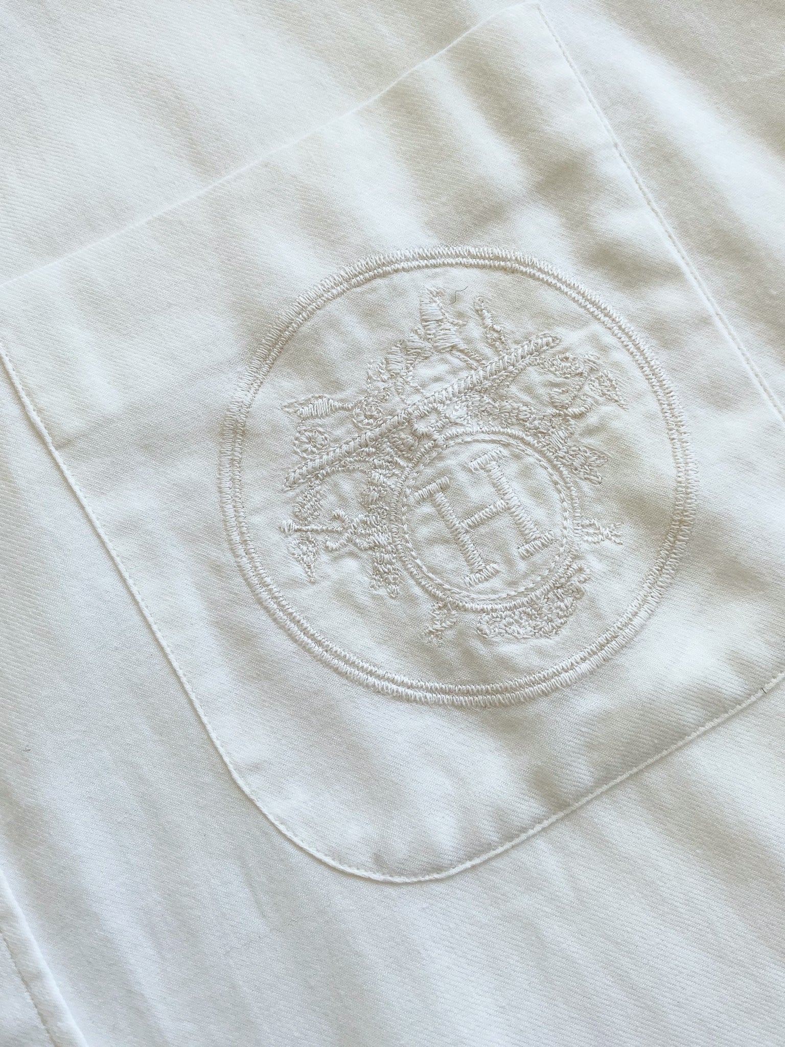 Hermès embroidered shirt