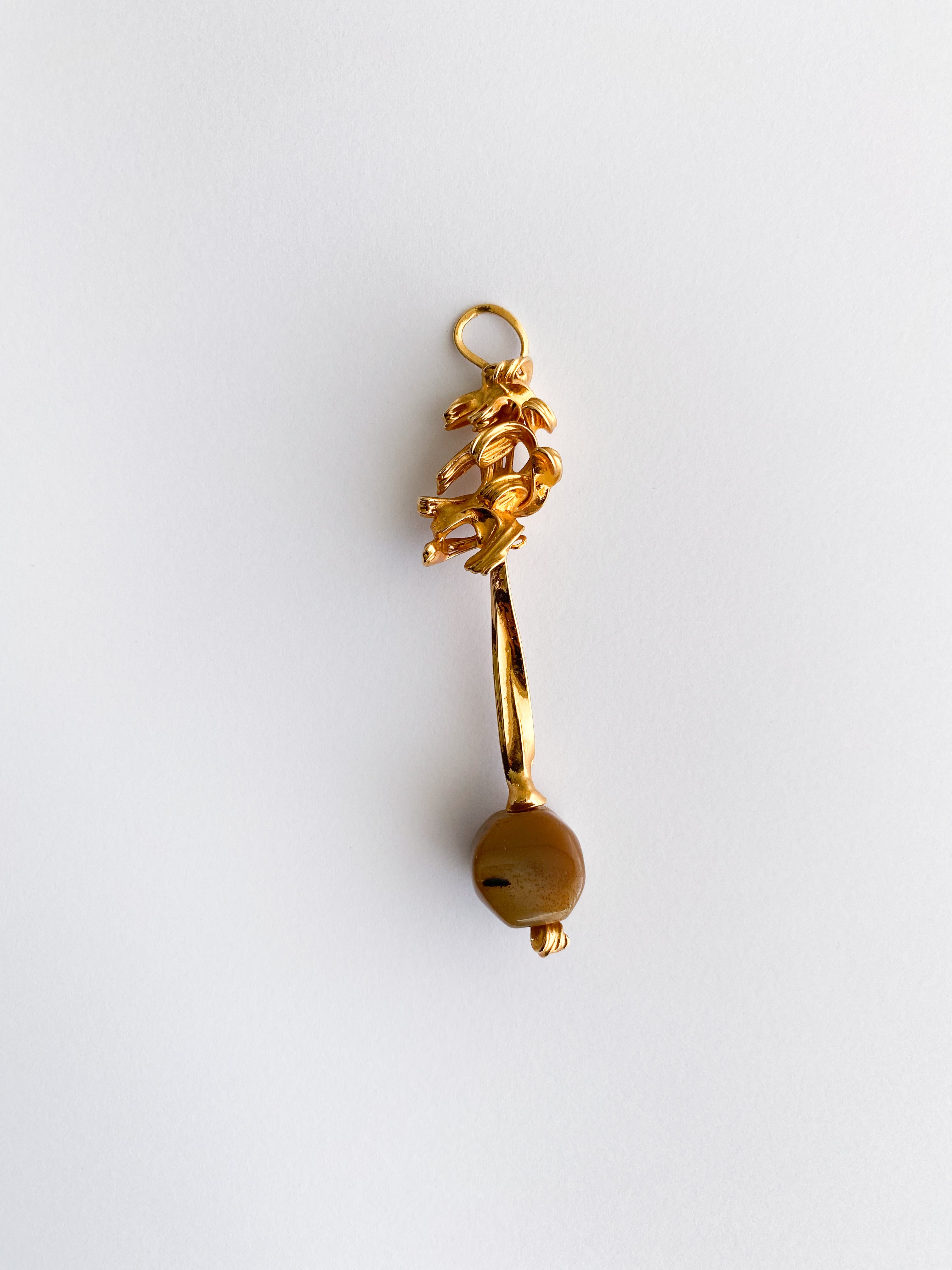 Gold metal pendant