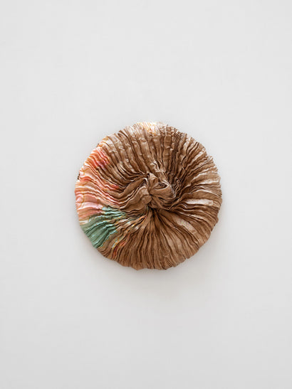 Plissé silk scrunchie