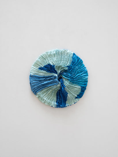 Plissé silk scrunchie